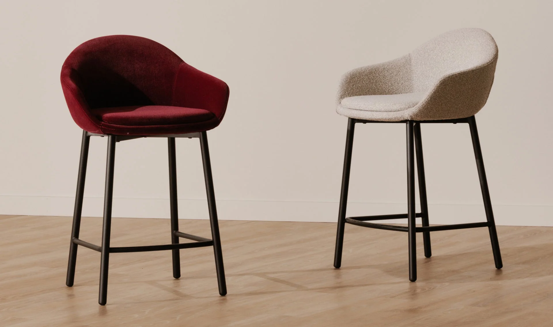 Emily Counter Stool Wine Velvet