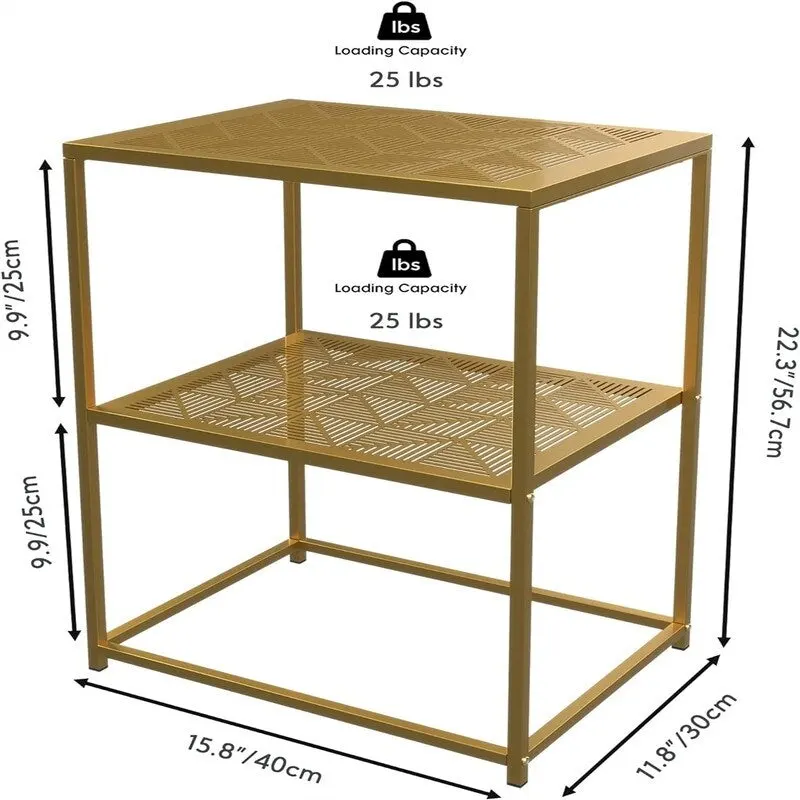 Standing Metal Shelf - 11.8D x 15.8W x 22.1H