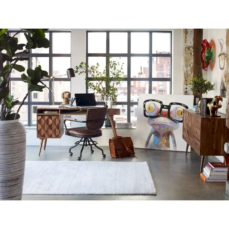 Aurelle Home Oslo Mid-Century Modern Desk