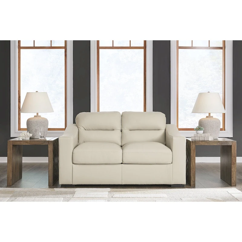 Signature Design by Ashley Treasure Trove Beige Loveseat - 67 W x 40 D x 40 H