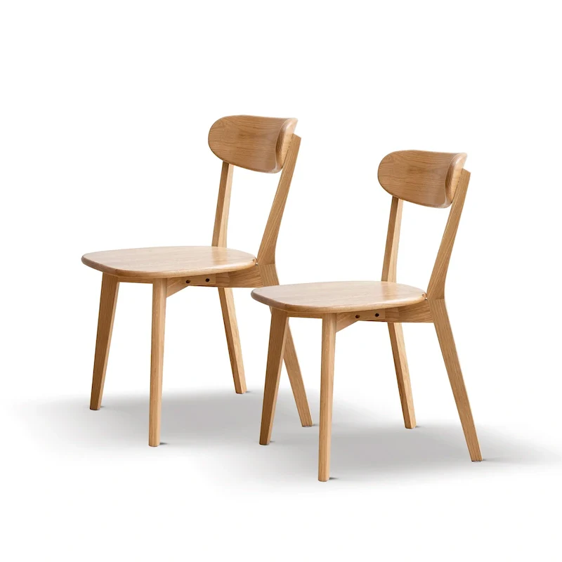 Oak Wood Dining Chair - Natural Finish
