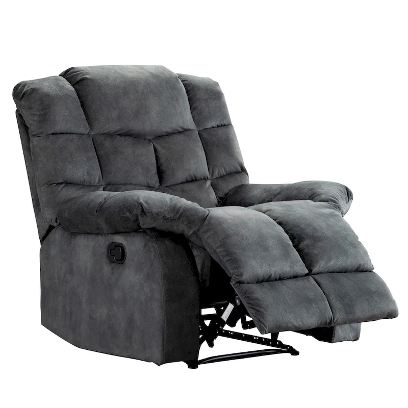 Manual Reclining Fabric Recliner and Single Sofa