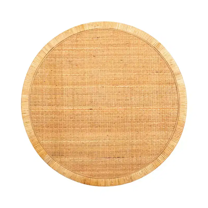 Kate and Laurel Rafina Rattan Round Coffee Table, 28x28x18, Natural