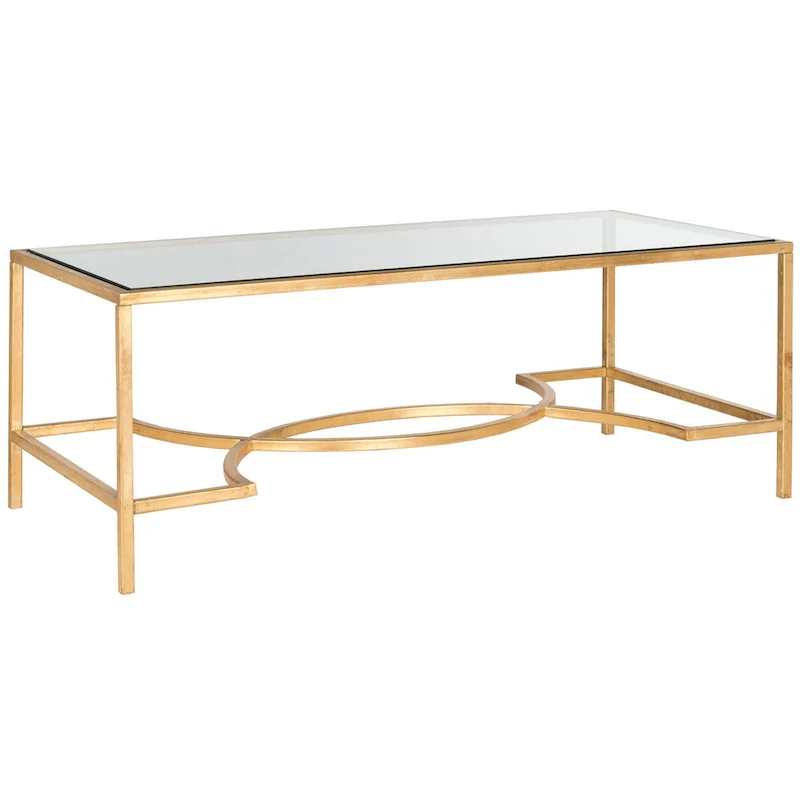 SAFAVIEH Sondra Gold Coffee Table - 48  x 23  x 18  - 48Wx23Dx18H