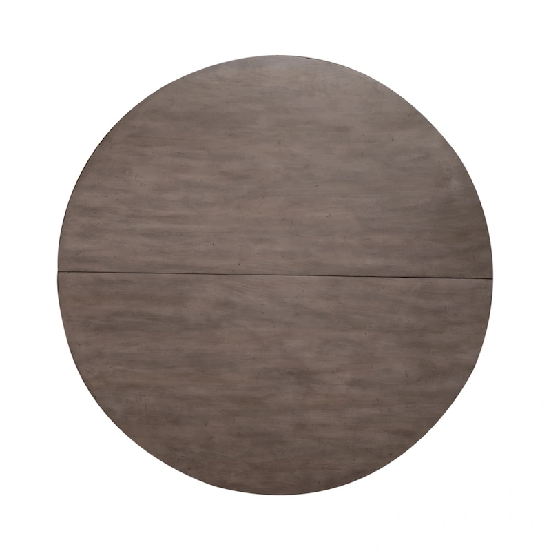 Ocean Isle Antique White Weathered Pine 5 Piece Pedestal Table Set