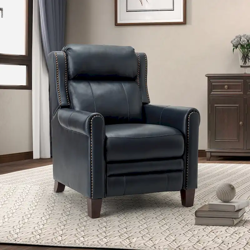 Felisa 32.48 Wide Genuine Leather Manual Recliner