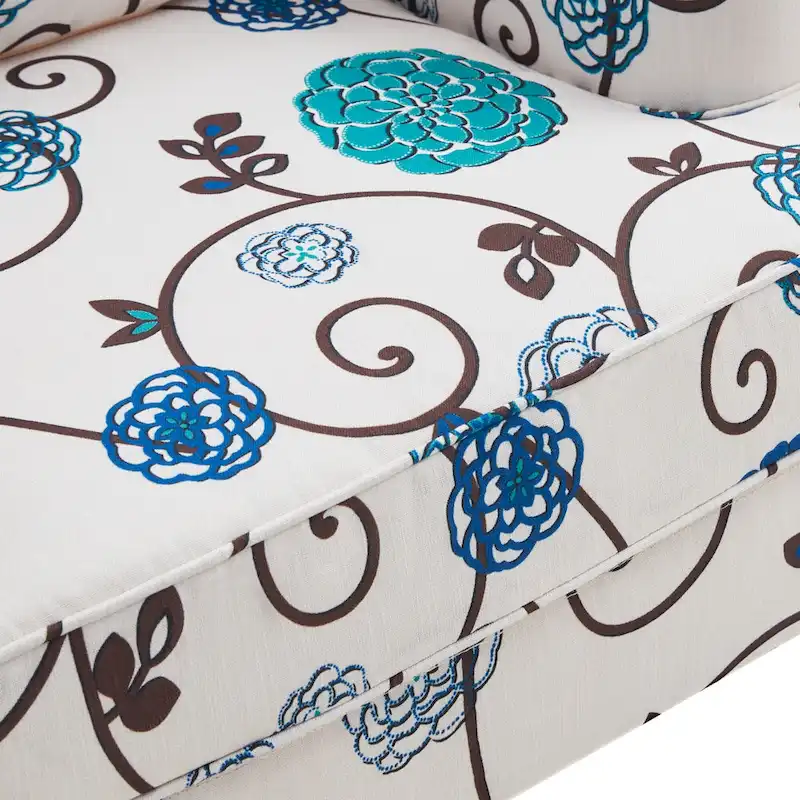 Upholstered Accent Chair with Lumbar Pillow - Single Seat