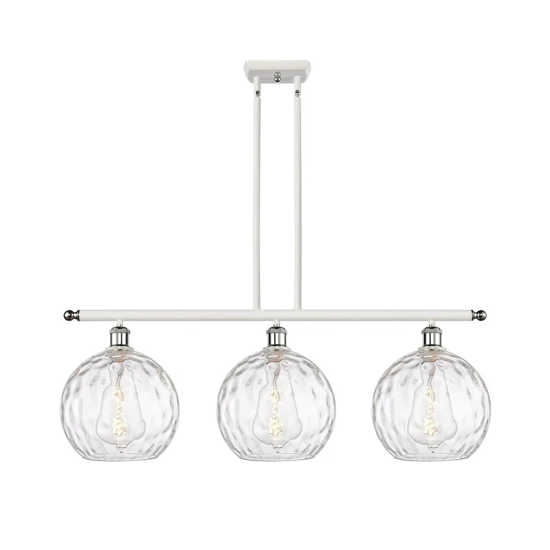 Innovations Lighting Athens Water Glass 3 Light 37  Stem Hung Island Light