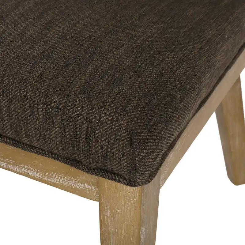 Camas Fabric Upholstered Wood Dining Chairs (Set of 2) by Christopher Knight Home