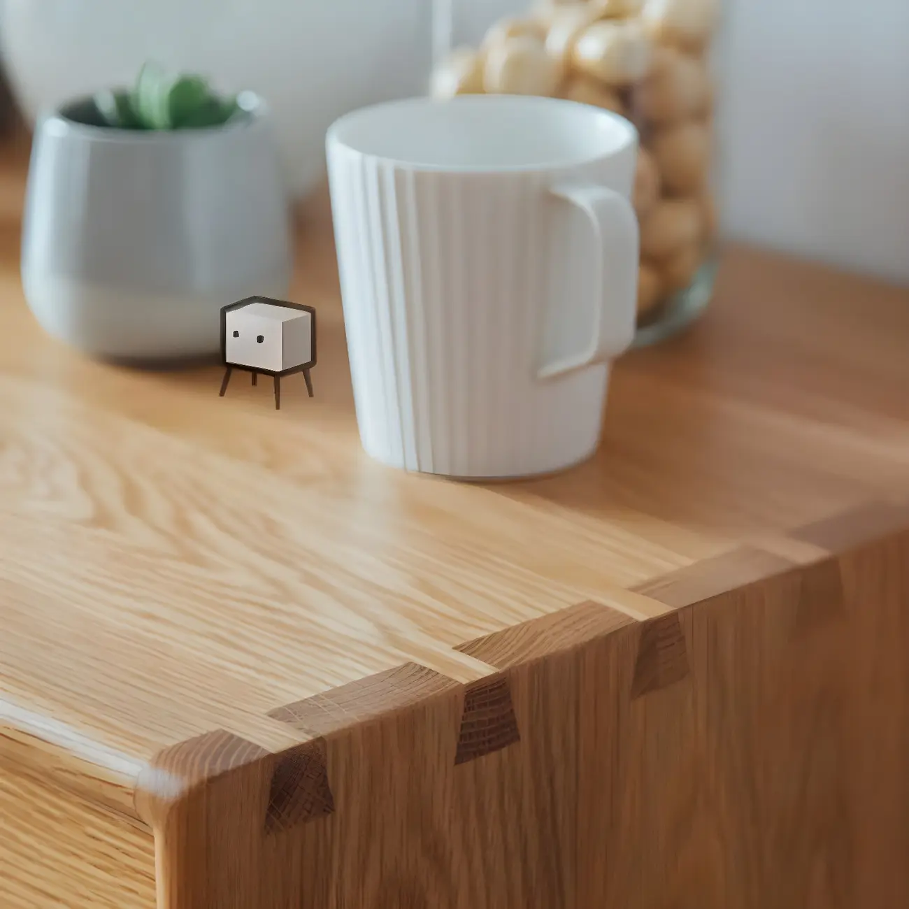 Classic Pine Wood Natural Double Dresser