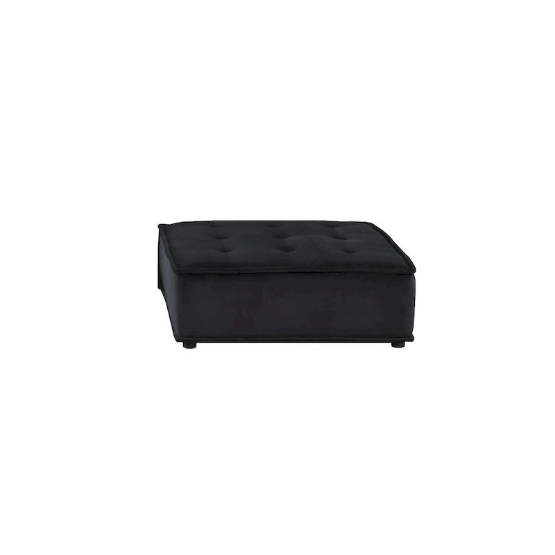 Velvet 5-Person Combination Sofa with Ottoman