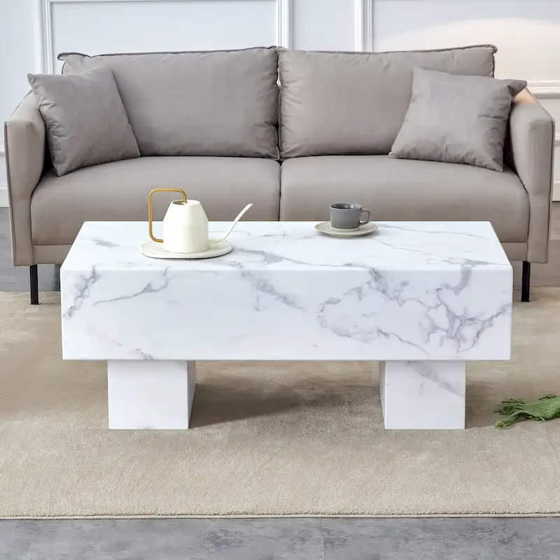 Modern Simple Texture Sticker MDF Coffee Table
