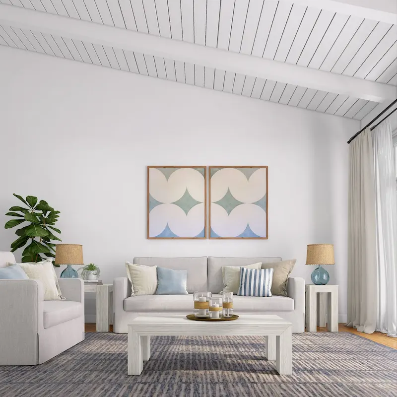 Plank and Beam Modern Rectangular Coffee Table - 48 x 24