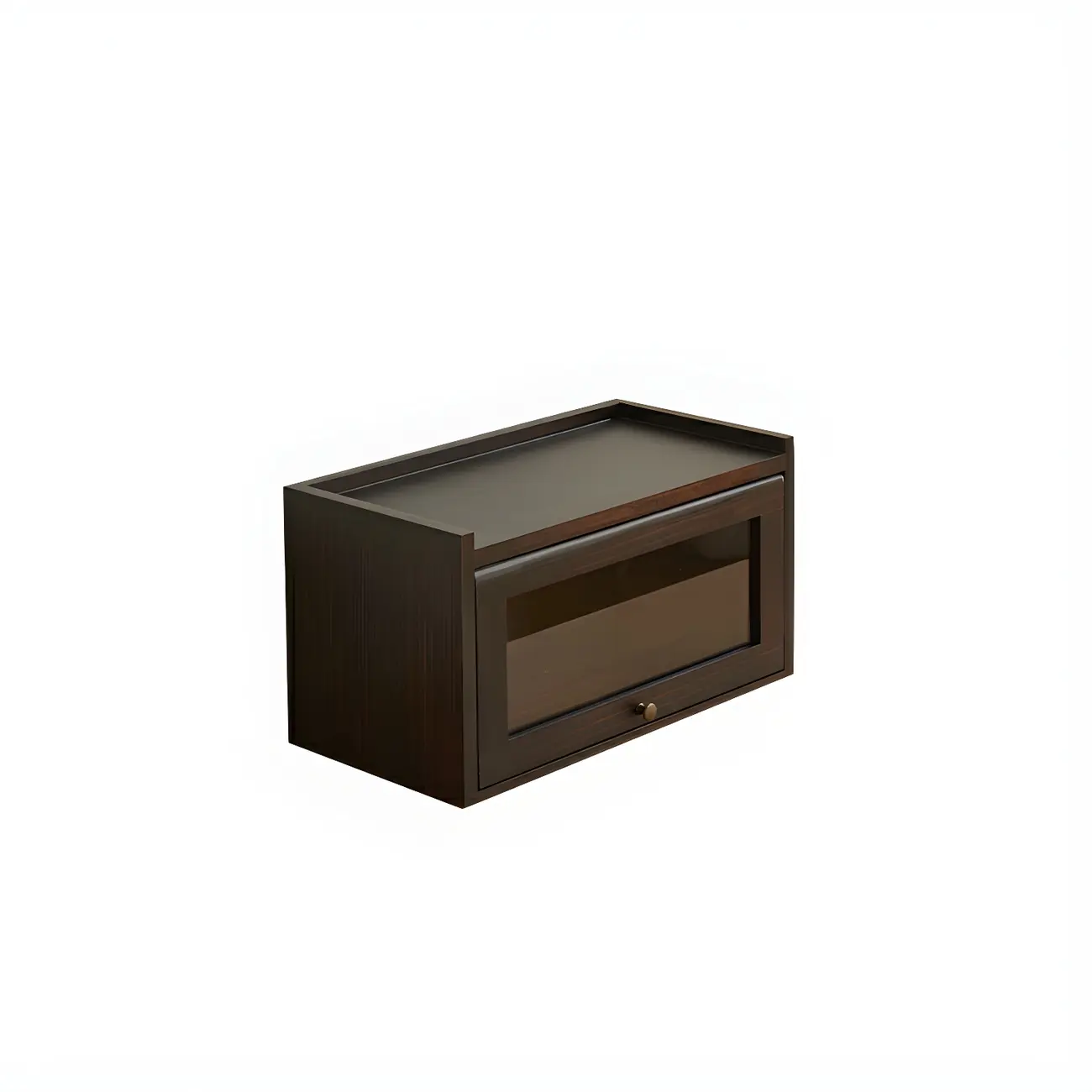 Wooden Tabletop Glass Display Cabinet for Kitchen Decor