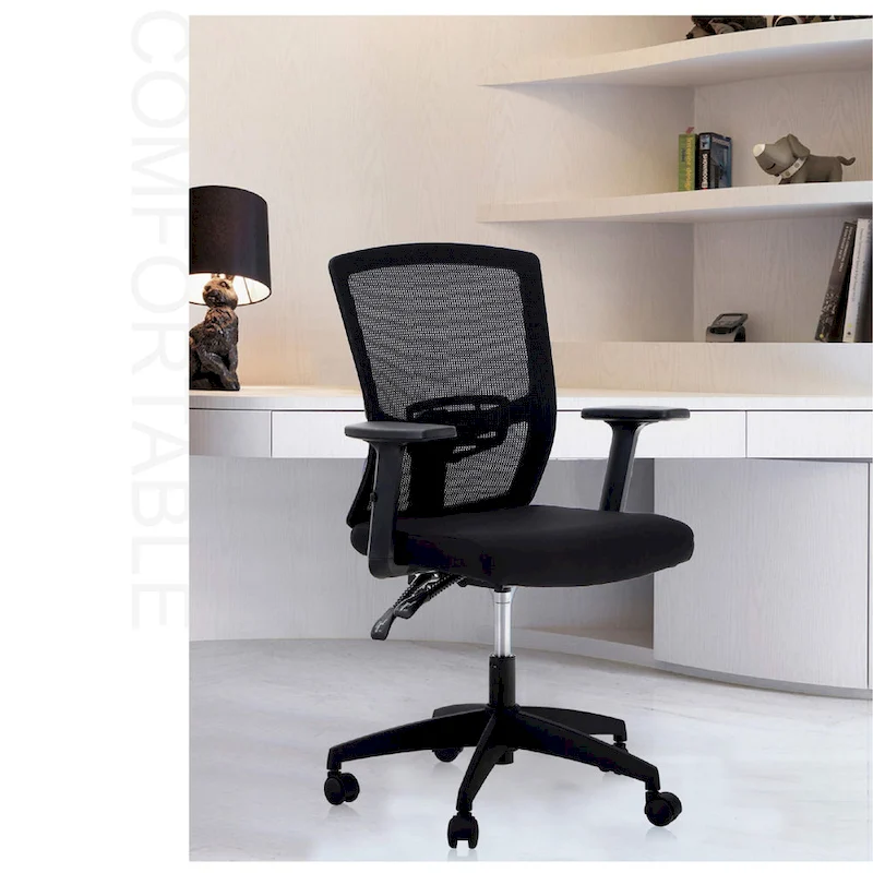 ALPHA HOME High Back Mesh Office Chair Adjustable Headrest, Armrest, Rolling Swivel Reclining Chair