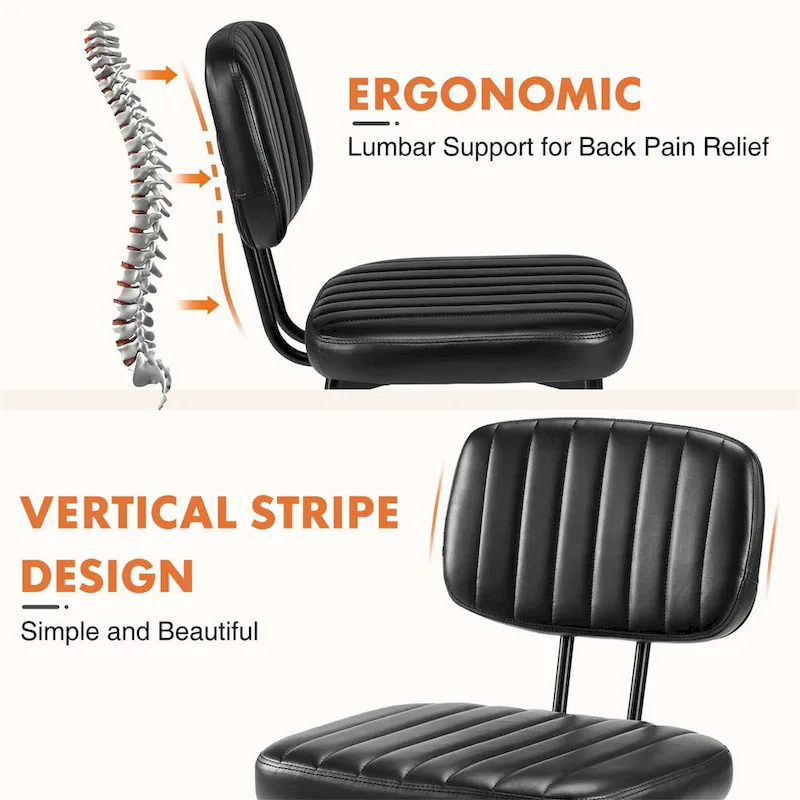 Upholstered Mid Century Modern Kitchen Dining Room Chairs Set of 2