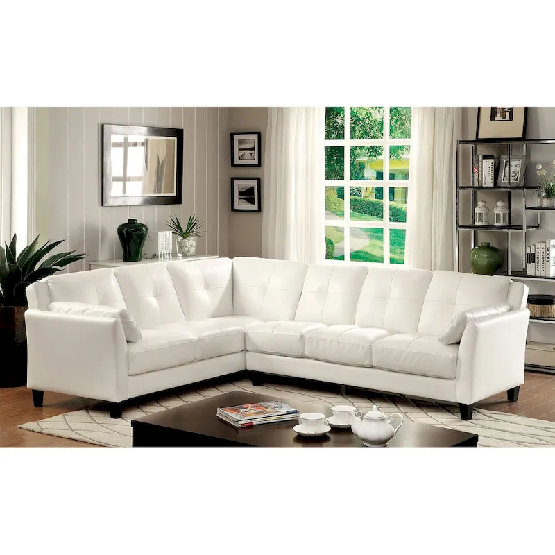 Leatherette Modular Plush Sectional Sofa