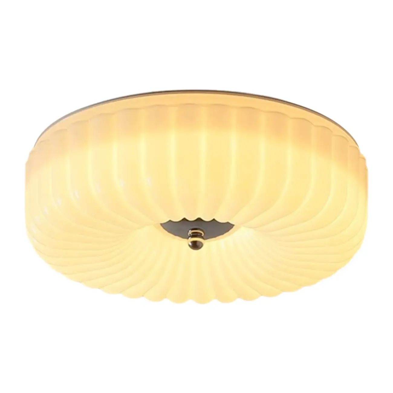 Mid-Century Modern Dimmable Flush Mount LED Ceiling Light