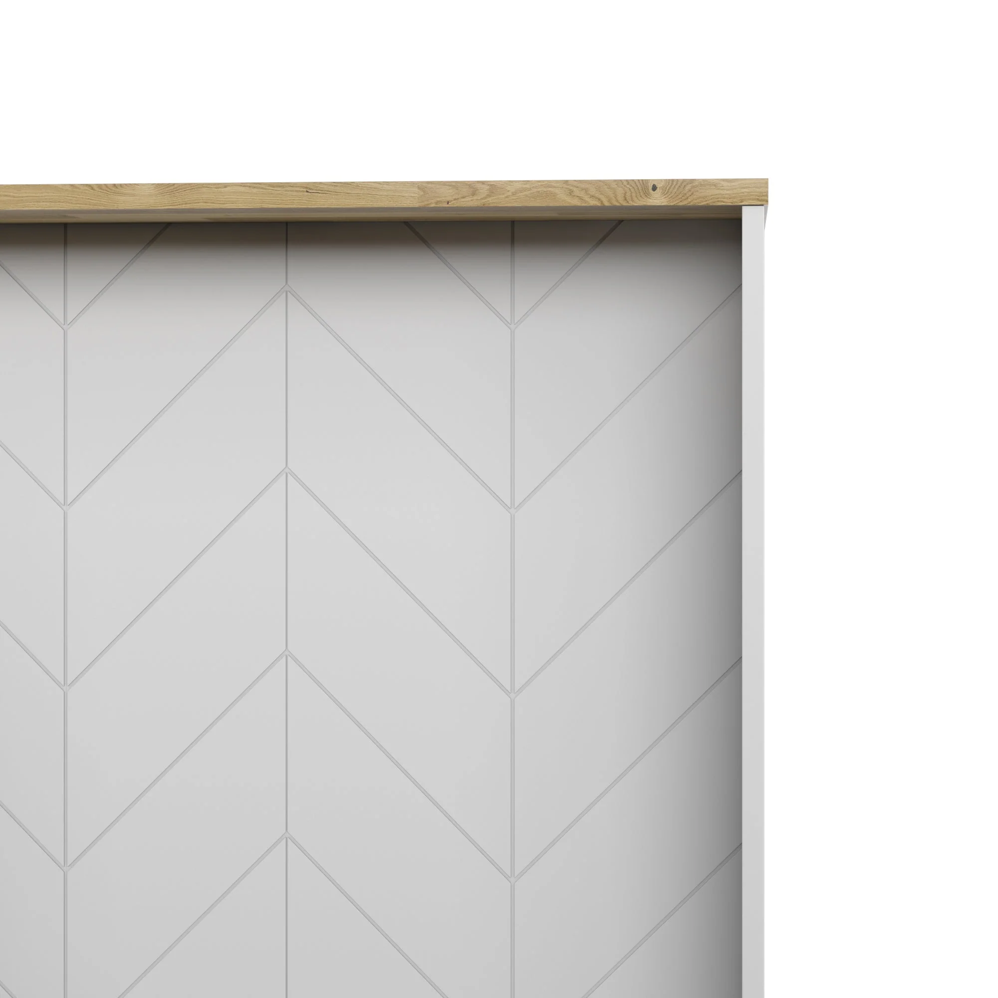 Classic Modern Kitchen Island with Butcher Block Top