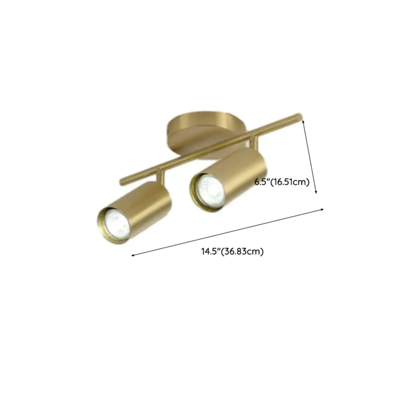 Modern Brass Adjustable Track Lighting