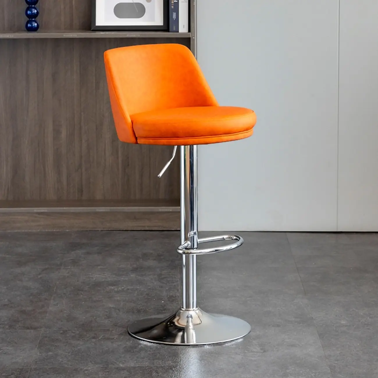 Adjustable Swivel Leather Modern Bar Stools