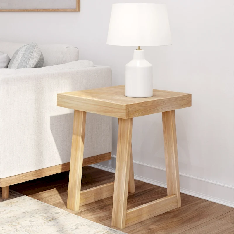 Plank and Beam Classic Square Side Table - 20.25