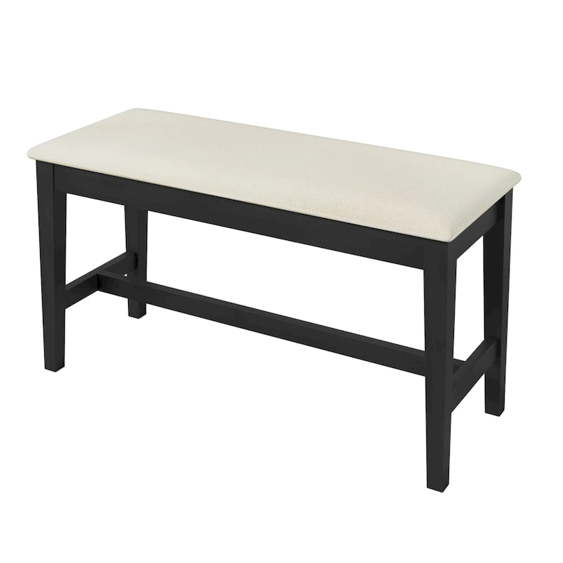 6-Piece Wooden Dining Table Set with Rectangular Table & 4 Chairs