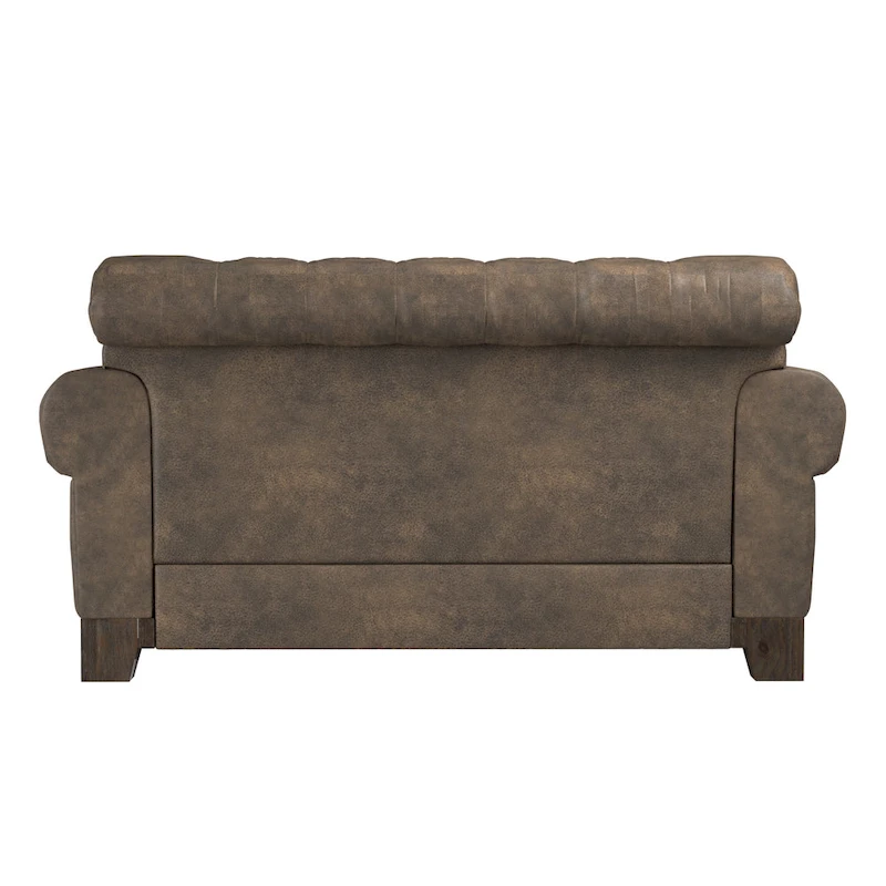 Greenwich Tufted Rolled Arm Nailhead Chesterfield Loveseat by iNSPIRE Q Artisan