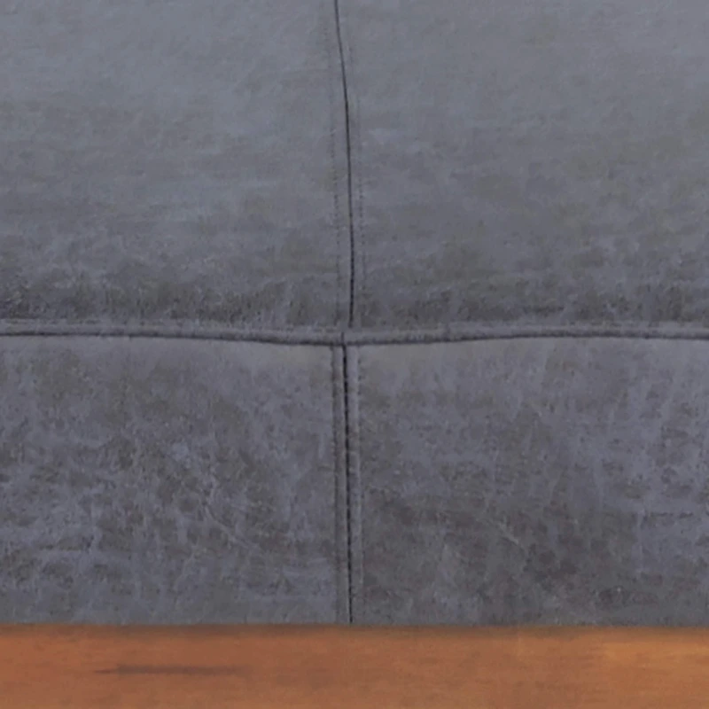 Hillman Modern Microfiber Cocktail Ottoman with Wood Frame by Christopher Knight Home