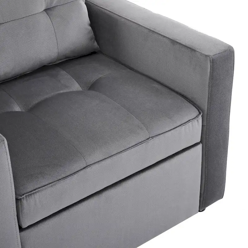 Christopher Knight Home - Sophia Convertible Sleeper Sofa Chair Bed with Adjustable Backrest and Built-In Pillow