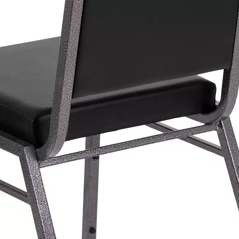 Flash Furniture HERCULES Series Square Back Stacking Banquet Chair with Silvervein Frame