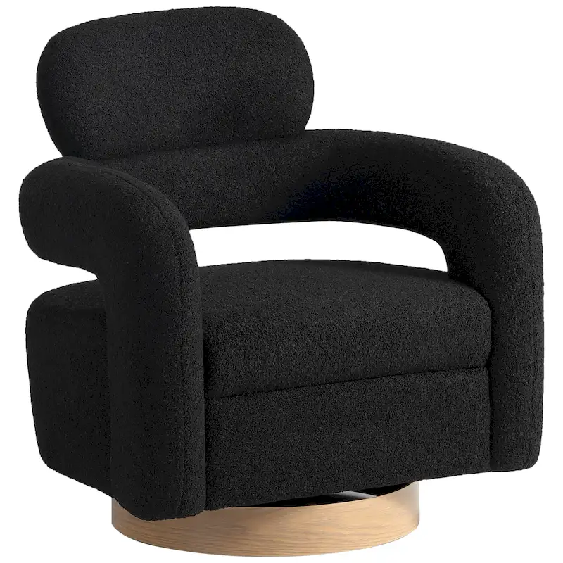 Bayville 29 Wide Sherpa Swivel Chair