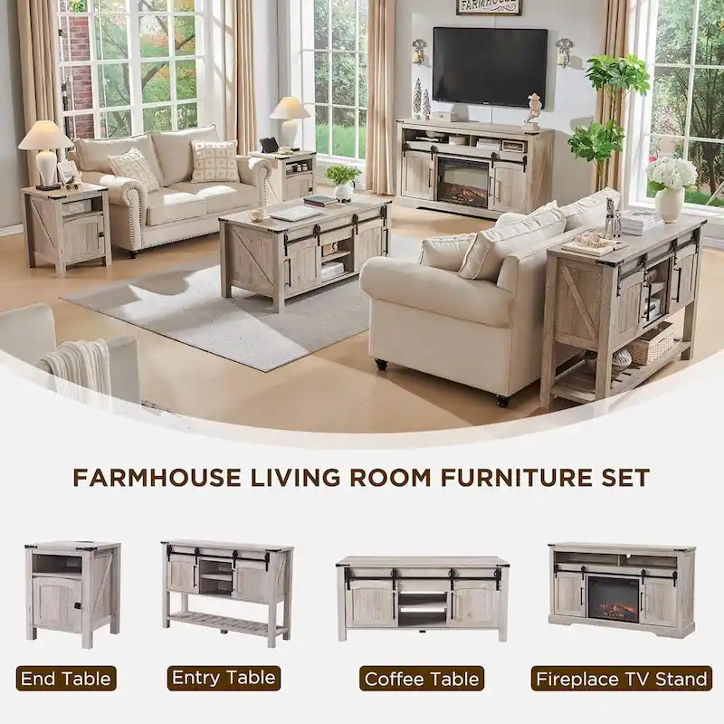 Farmhouse Entryway Table, Rustic Console Table, Wood Sofa Table