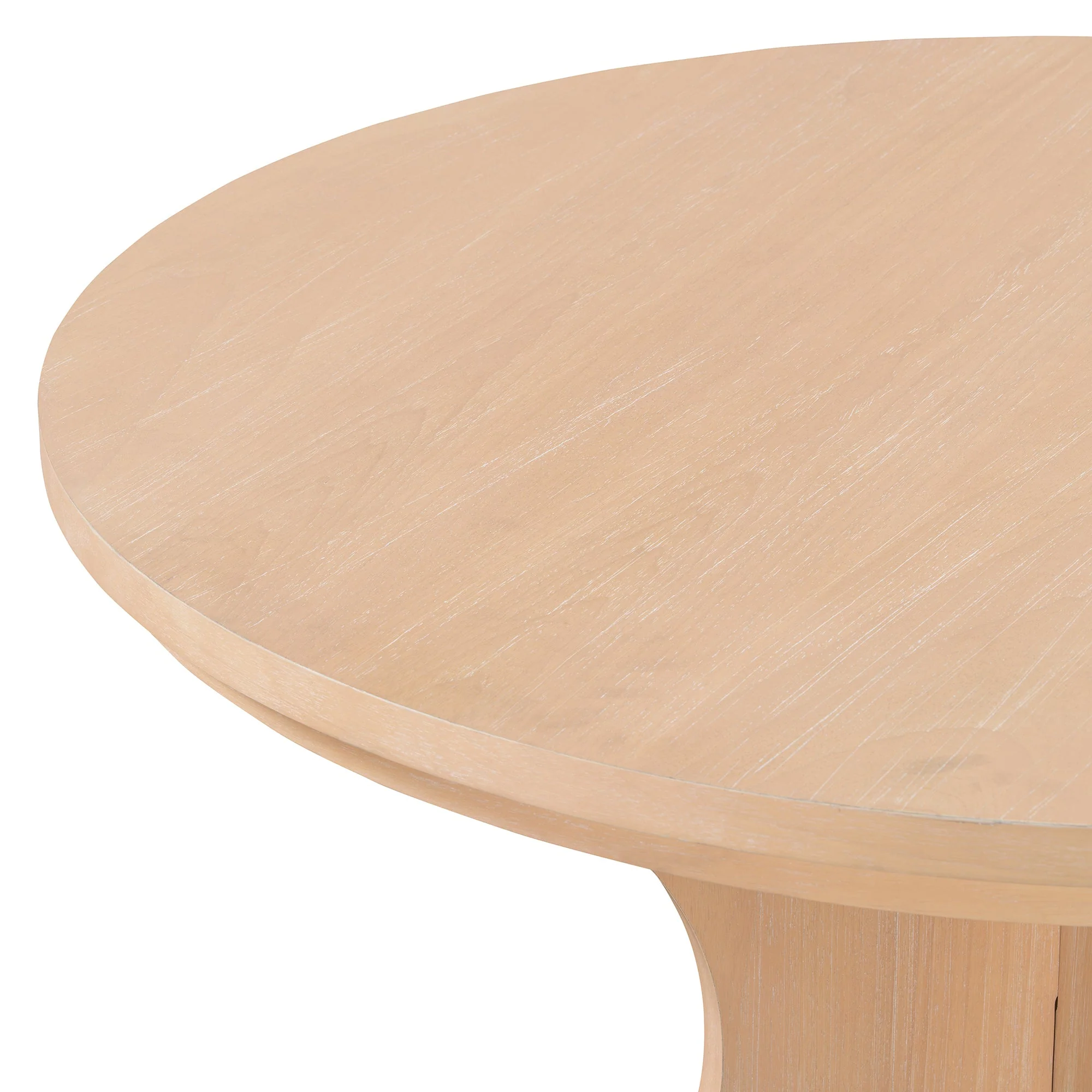 Walker Edison | Charming 5-Piece Rustic Round Dining Set with Chairs and Curved Bench