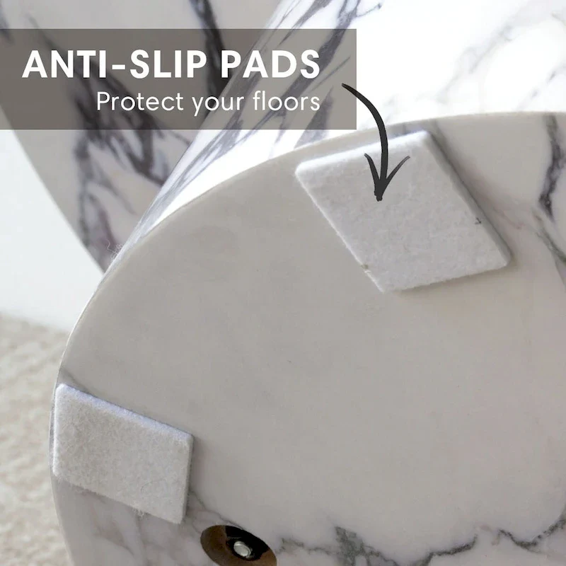 35 Faux Marble Small Round Pedestal Dining Table