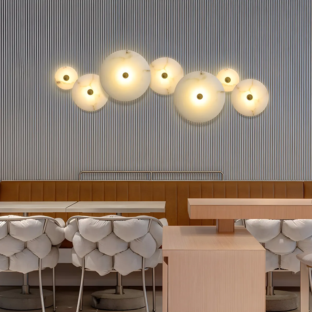 Modern Stone Acrylic LED Wall Sconce with Ambient Lighting