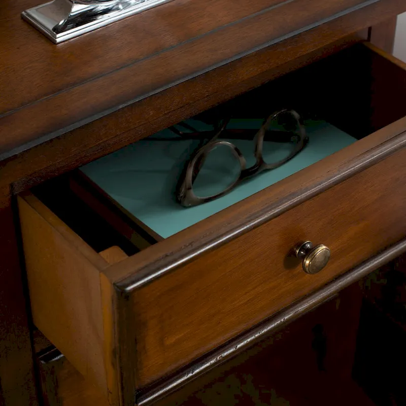 SAFAVIEH Minda 2-Drawer Accent End Table Nightstand (Fully Assembled) - 16.9 x 14.2 x 29.7 - 17Wx15Dx30H