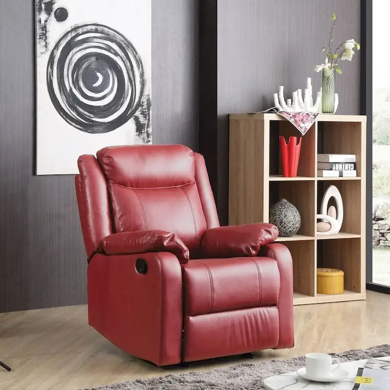 Copper Grove Zug Faux Leather Rocking Recliner