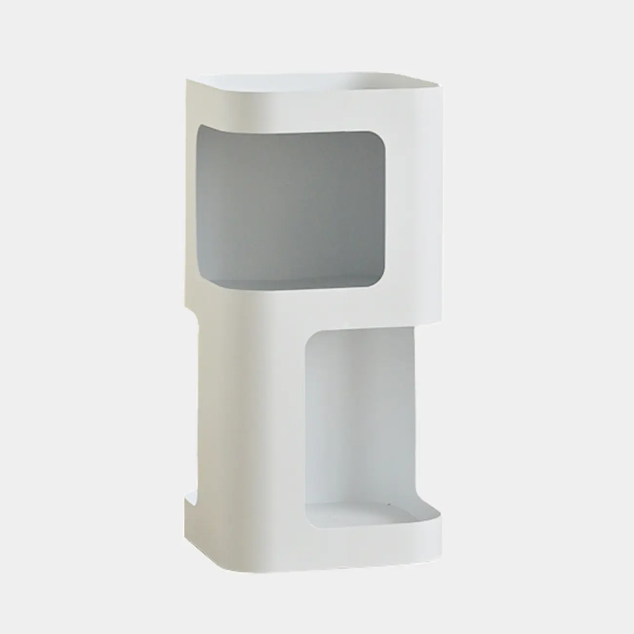Spatial Art Decorative Black Metal Corner Bookcase