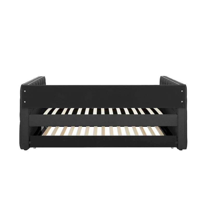 Upholstered Daybed with Trundle