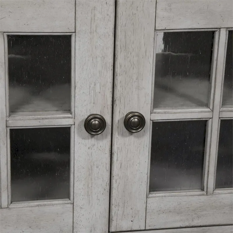 Antique White Tobacco Entertainment Center