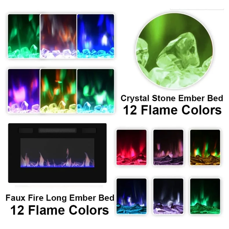 Electric Fireplace TV Stand Entertainment Center Remote Control