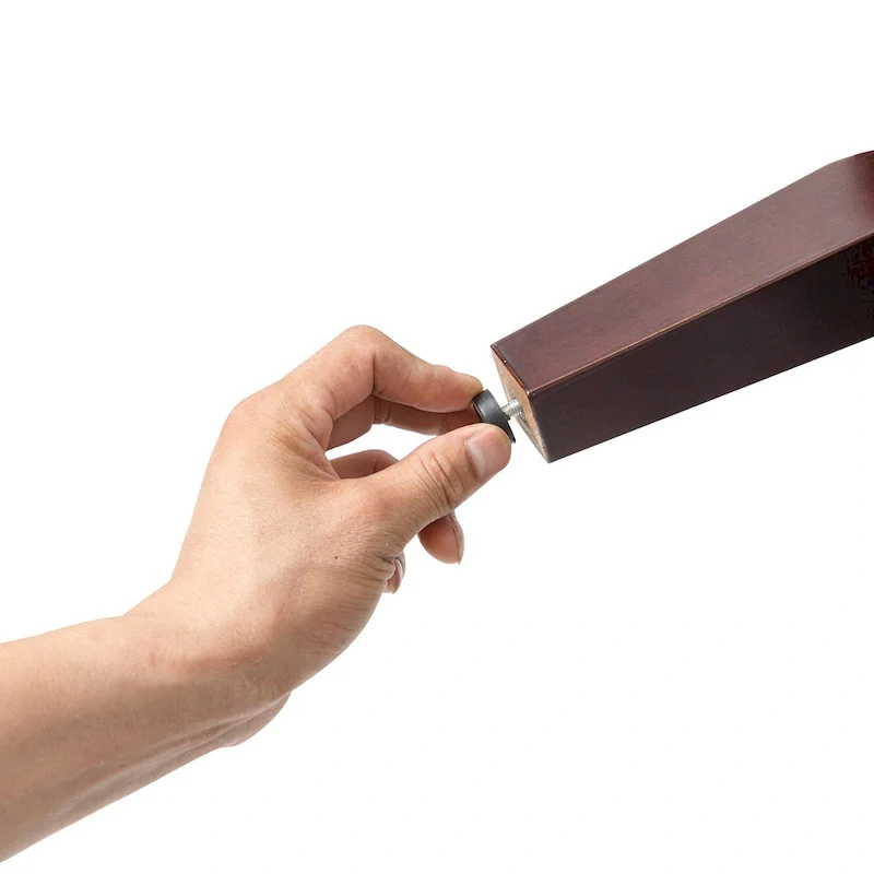 Levi Transitional Leather Armchair with Nailhead Trim Rolled Arms by HULALA HOME