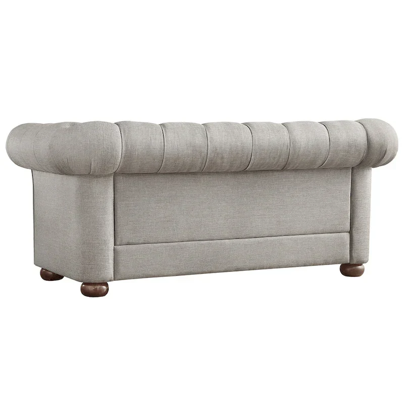 Knightsbridge Tufted Scroll Arm Chesterfield Loveseat by iNSPIRE Q Artisan