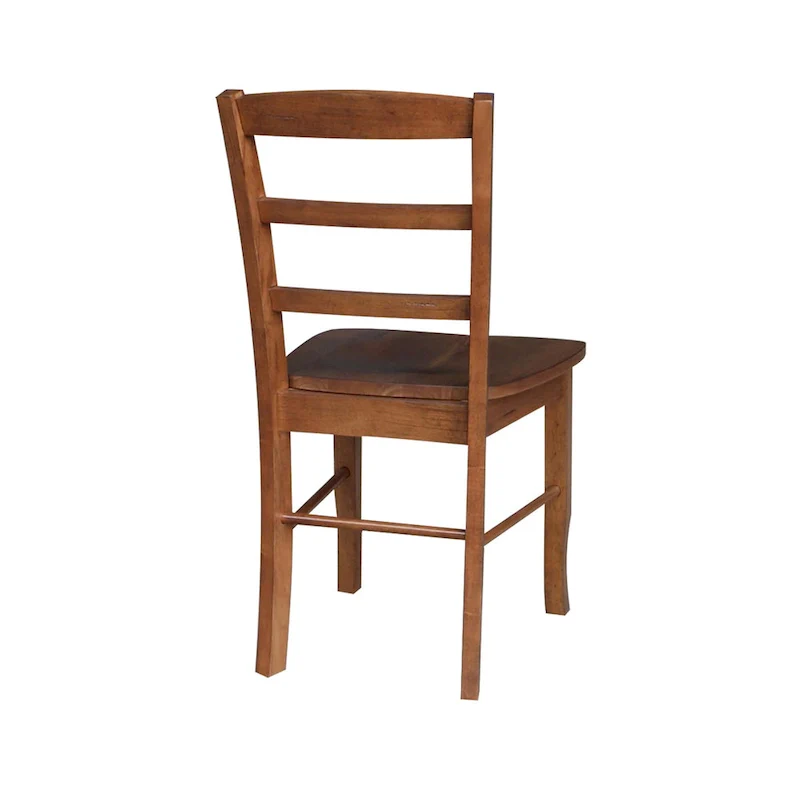 International Concepts Solid Wood Madrid Ladderback Chairs, Set of 2 - N/A
