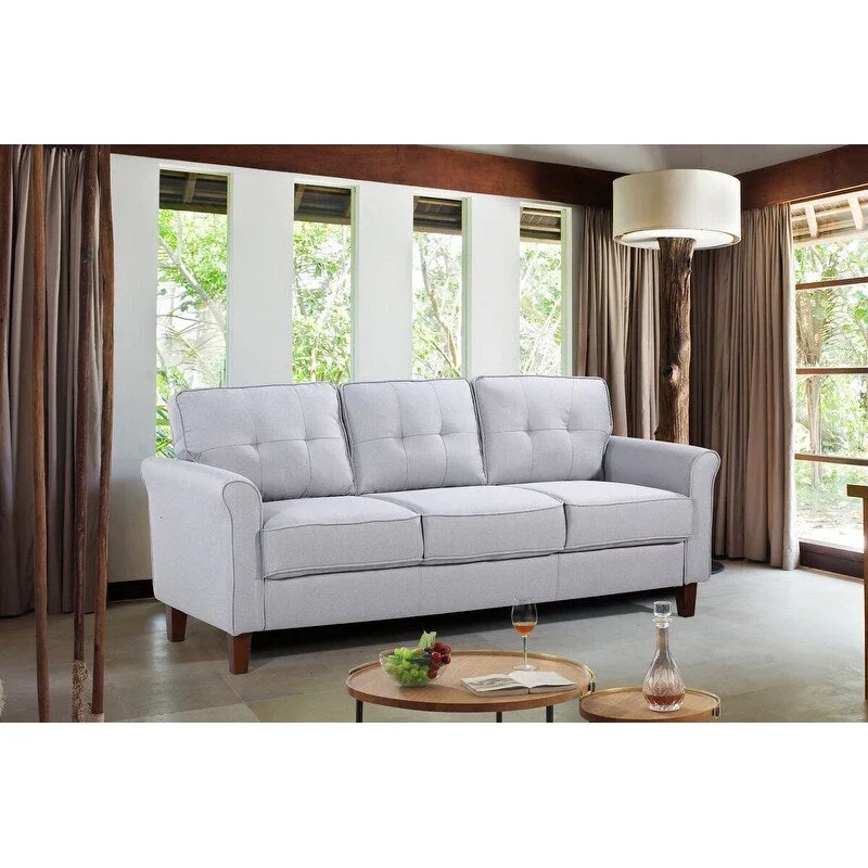 Kouchouk Tufted Mid Century 2 Piece Living Room Set- Loveseat & Sofa