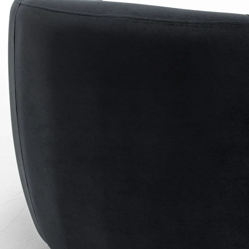 SEYNAR Modern Glam Velvet Upholstered 360 Degree Swivel Accent Armchair