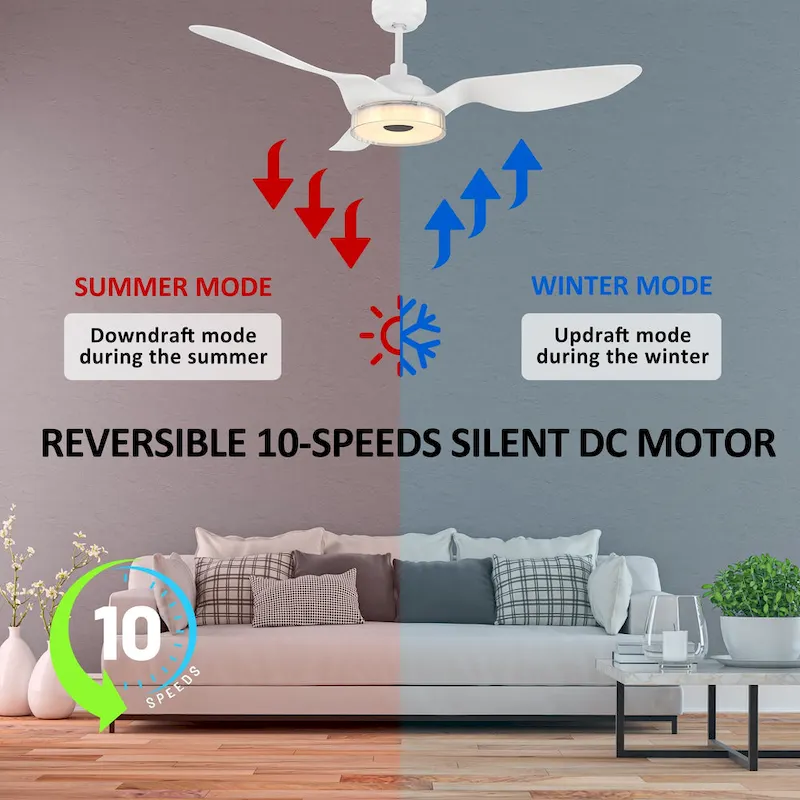 CARRO Felix 52  3-Blade Smart Ceiling Fan with Light and Remote.