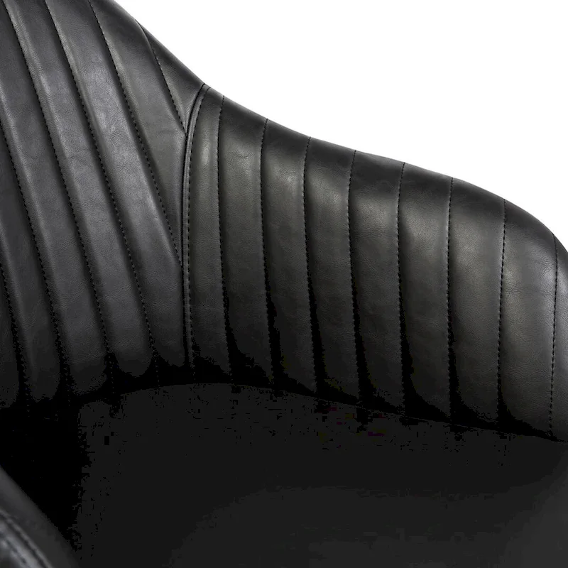 Office Desk Chair, Tufted PU Leather Upholstery