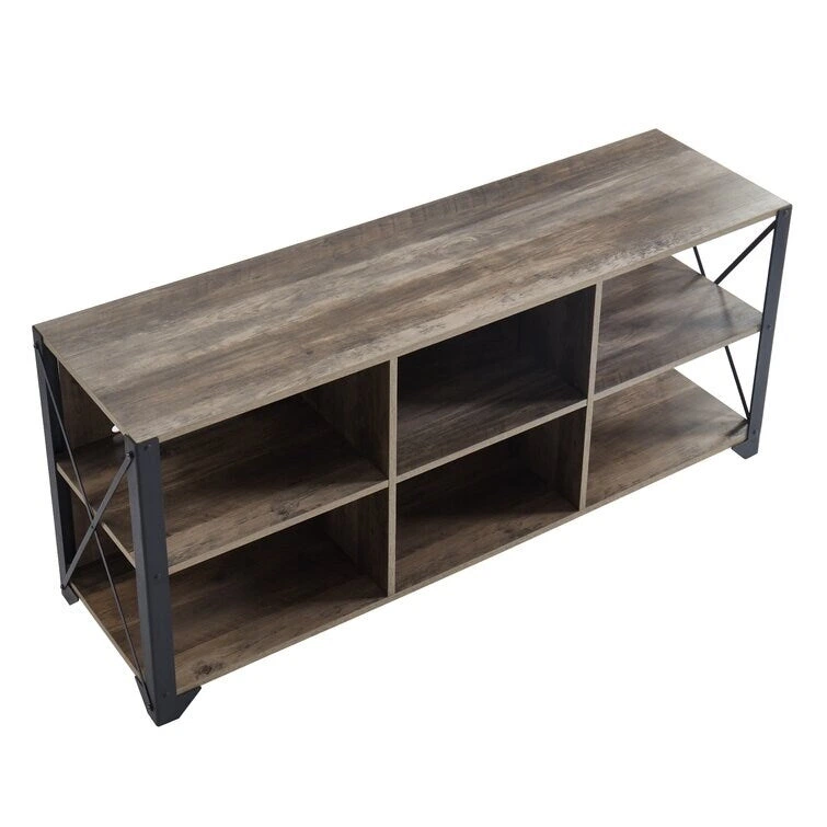 Wood Media Console TV Stand Entertainment Center